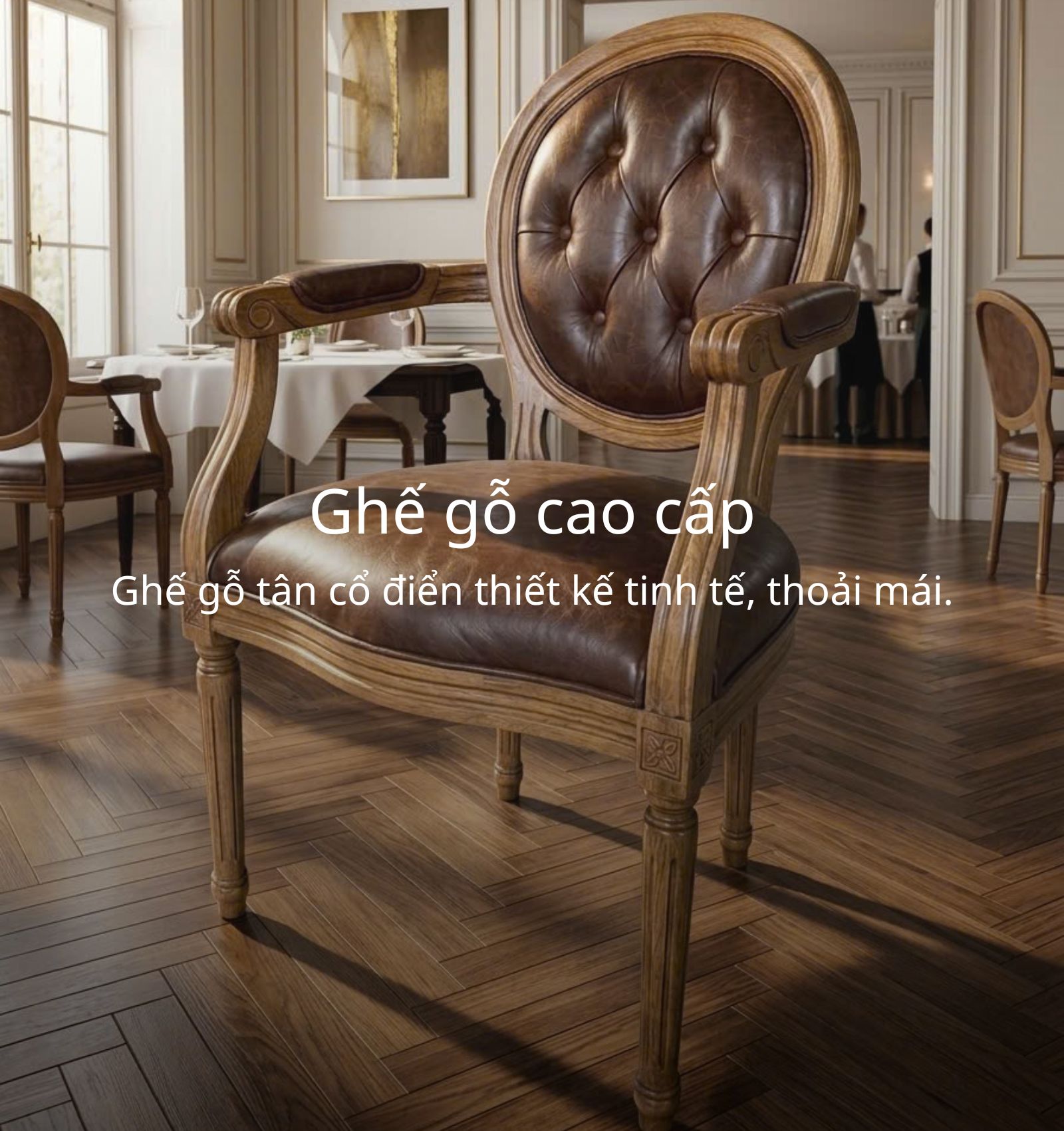 ghế tân cổ điển sang trọng